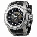 Men's Zeus Bolt Reserve Chronograph Stainless Steel Black Polyurethane Band Men's Watch 0826