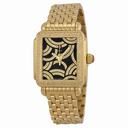 Michele Art of Deco Black Dial Gold-plated Ladies Watch MWW06T000119