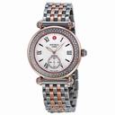Michele Caber Diamond Mother of Pearl Dial Two-Tone Stainless Steel Ladies Watch MWW16A000067