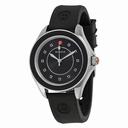 Michele Cape Black Dial Black Silicone Ladies Watch MWW27A000006