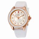 Michele Cape Sunray Dial White Silicone Quartz Ladies Watch MWW27A000004