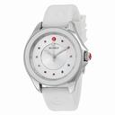 Michele Cape Sunray Dial White Silicone Quartz Ladies Watch MWW27A000007