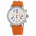Michele CSX 36 Carousel Orange Silicon Ladies Watch MWW03M000087