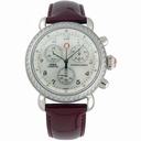 Michele CSX 36 Diamond Burgundy Patent Leather Ladies Watch MWW03C000088
