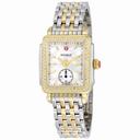 Michele Deco 16 White Mother of Pearl Dial Yellow Gold-tone Watch MWW06V000023