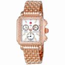 Michele Deco Day White Dial Diamond Bezel Rose-Gold Ladies Watch MWW06P000109