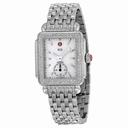 Michele Deco White Pearl Diamond Bezel Ladies Watch MWW06V000041