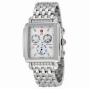 Michele Deco XL Diamond Chronograph Mother of Pearl Stainless Steel Ladies Watch MWW06Z000012