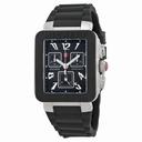 Michele Park Jelly Bean Chronograph Black Dial Black Rubber Watch MWW06L000002