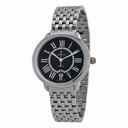 Michele Serein 16 Black Diamond Dial Stainless Steel Ladies Watch MWW21B000026