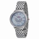 Michele Serein Blue Mother of Pearl Diamond-set Dial Stainless Steel Ladies Watch MWW212B000040