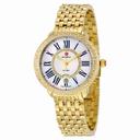 Michele Serein White Mother of Pearl Dial 18kt Gold-plated Ladies Watch MWW21B000031