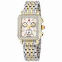Michele Signature Deco Chronograph Diamond Mother of Pearl Dial Ladies Watch MWW06P000108