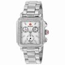 Michele Signature Deco Diamond Chronograph Mother of Pearl Ladies Watch MWW06P000103