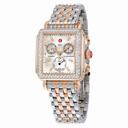 Michele Signature Deco Diamond Mother of Pearl Two-tone Ladies Watch MWW06P000232