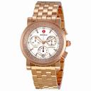 Michele Sport Sail Rose Gold Plated Steel Ladies Chronograph Watch MWW01C000059