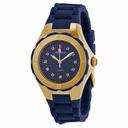 Michele Tahitian Jelly Bean Blue Dial Blue Silicone Ladies Watch MWW12P000004
