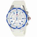 Michele Tahitian Jelly Bean Large White and Blue Ladies Watch MWW12F000023