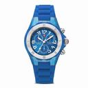 Michele Tahitian Jelly Beans Blue Dial Blue Glitter Chronograph Ladies Watch MWW12F000074