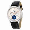 Montblanc Heritage Chronometrie Quantieme Automatic Silver Dial Black Leather Men's Watch 112536