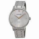 Montblanc Meisterstuck Heritage Automatic Silver Dial Stainless Steel Men's Watch 110696