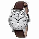 Montblanc Star Date Silver Dial Brown Leather Men's Watch 105894