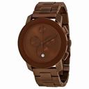 Movado Bold Chronograph Brown Dial Brown Ion-plated Men's Watch 3600140