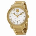 Movado Bold Chronograph Silver Dial Yellow Gold PVD Unisex Watch 3600206