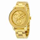 Movado Bold Gold-toned Metallic Dial Unisex Chronograph Watch 3600358