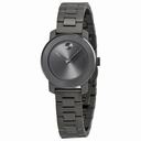 Movado Bold Grey Dial Gunmetal Ion-plated Ladies Watch 3600236