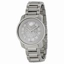 Movado Bold Silver Crystal Pave Dial Stainless Steel Ladies Watch 3600254