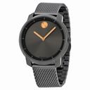 Movado Bold Silver Tone Crystal Pave Dial Stainless Steel Ladies Watch 3600325