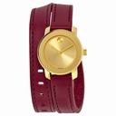 Movado Bold Yellow Gold-Tone Sunray Dial Ladies Watch 3600344