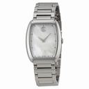 Movado Concerto White Mother of Pearl Stainless Steel Ladies Watch 0606547