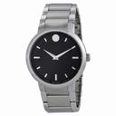 Movado Gravity Black Carbon Fiber Dial Stainless Steel Men's Watch 0606838