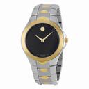 Movado Luno Sport Black Dial Two Tone Men's Watch 0606906