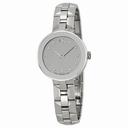 Movado Sapphire Silver Dial Stainless Steel Ladies Watch 0606814