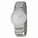 Movado Sapphire Silver Mirror Men's Watch 0606093