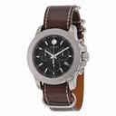 Movado Series 800 Chronograph Black Dial Brown Leather Men's Watch 2600130