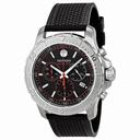 Movado Series 800 Chronograph Black Dial Black Rubber Men's Watch 2600112