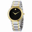 Movado Stiri Black Dial Two Tone Men's Watch 606950