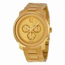 Movado Bold Champagne Dial Yellow Gold Ion-plated Men's Quartz Watch 3600278