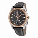 Omega Aqua Terra Grey Dial Brown Alligator Men's Watch 23123432206001