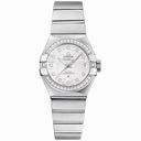 Omega Constellation Co-Axial White Mother-of-Pearl Dial Ladies Watch 123.15.27.20.55.002