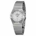Omega Constellation Mother of Pearl Diamond Dial Stainless Steel Ladies Watch 12310276055003