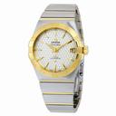 Omega Constellation Silver "Griffes" Dial Steel and 18K Yellow GOld AUtomatic Men's Watch 123.20.38.21.02.009