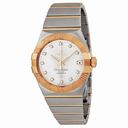 Omega Constellation Silver Dial Rose Gold and Steel Diamond Men's Watch 12325382152003