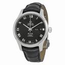 Omega De Ville Automatic Black Dial Black Leather Men's Watch 43113412201001