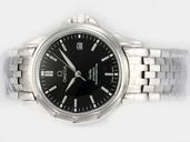 Omega De Ville Co-Axial Chronometer 4531.51.00 Black Dial Round White Stainless Steel Strap Watch