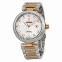 Omega De Ville Ladymatic Automatic Mother of Pearl Dial Stainless Steel and Rose Gold Ladies Watch 42520342055001